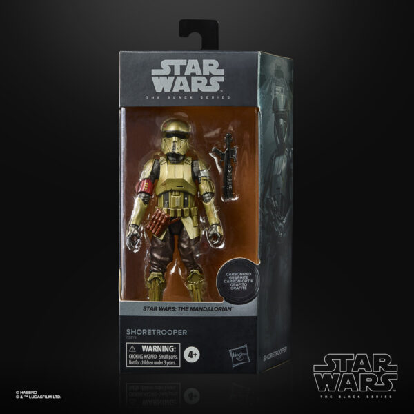 STAR WARS THE BLACK SERIES CARBONIZED COLLECTION 6 INCH SHORETROOPER Figure 1