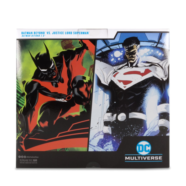 dc multiverse batman beyond vs justice lord superman 2 pack